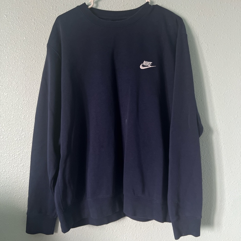 Nike Navy Blue Crewneck Sweatshirt